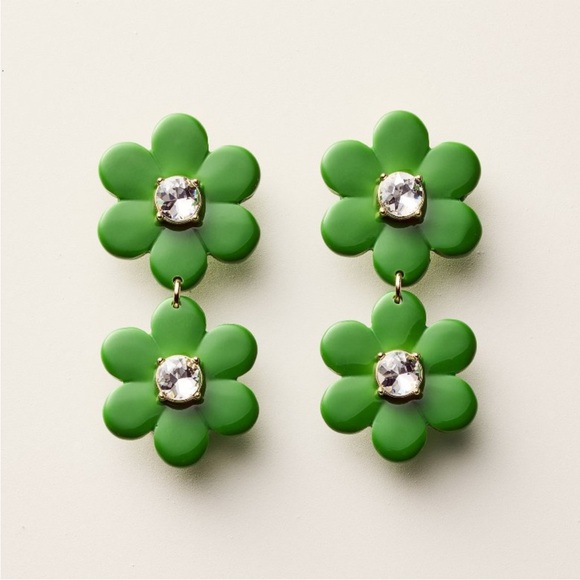 kate spade Jewelry - kate spade x Target Green Linear Floral Earrings - Perfect for St Patrick‘s Day